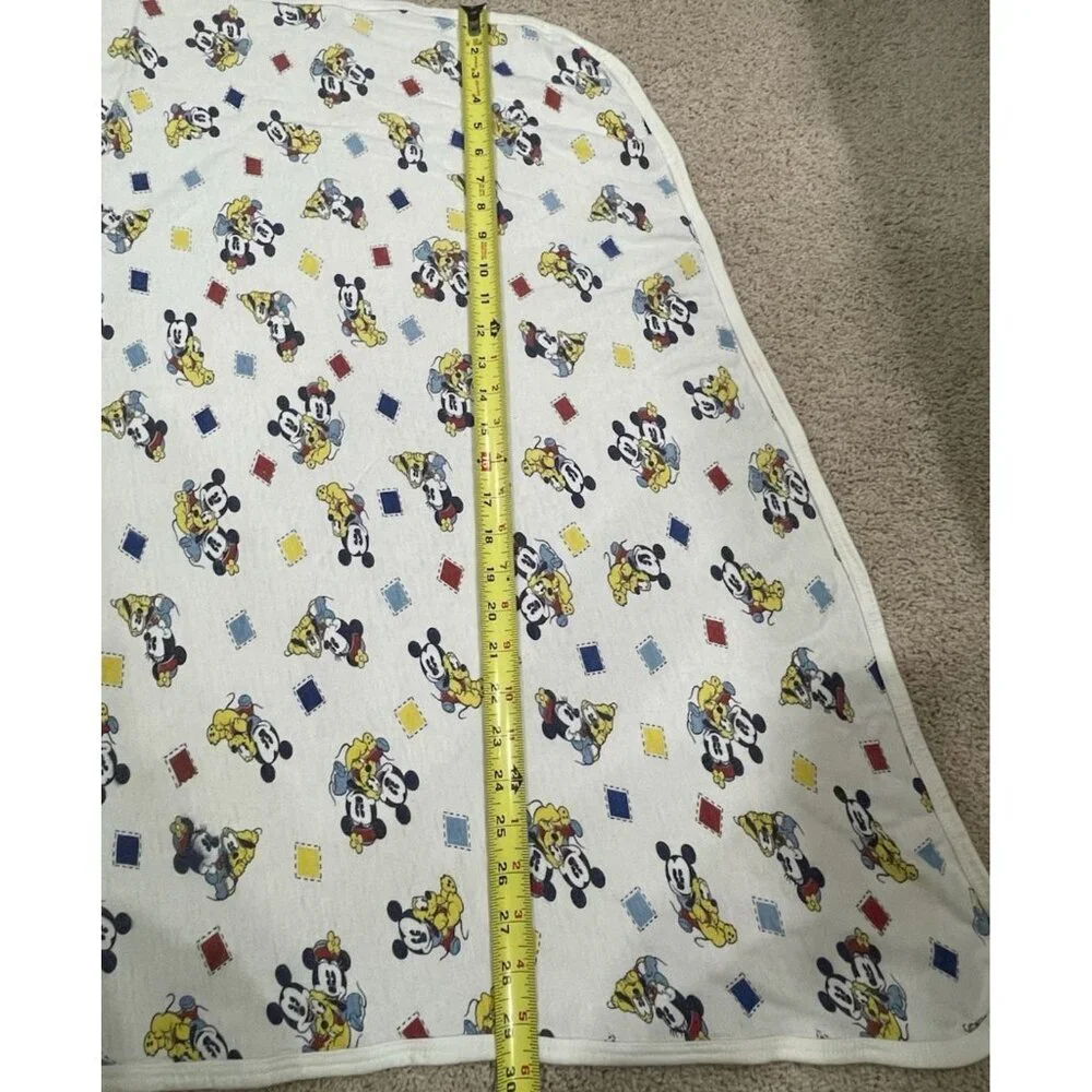 Vintage Baby Mickey &‎ Co Blanket and hooded bath Towel VTG Walt Disney Mouse